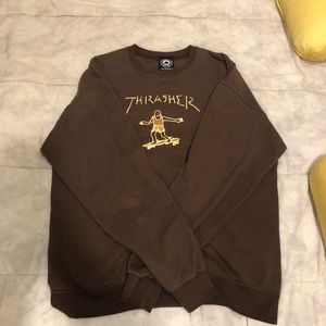 Thrasher Gonz Logo Brown Crewneck